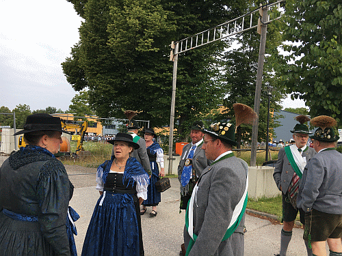 VTV 'Die Werdenfelser' Partenkirchen - Gaufest 2018 -Aufstellung zum Kirchenzug