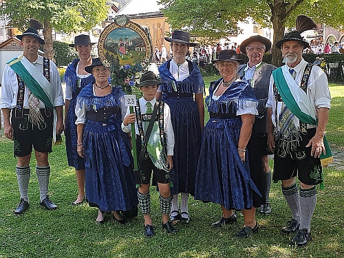 VTV "Die Werdenfelser" Partenkirchen 2022 Aufstellung zum Festzug - Gaufest in Partenkirchen